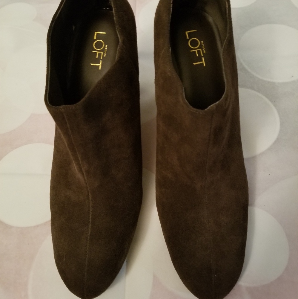 Suede booties